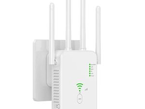 Etre Jeune WiFi Range Extender Signal Booster Covers Up to 2640 Sq.ft and 25 Devices