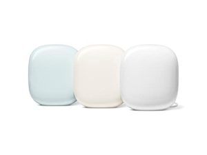Google Nest WiFi Pro - Wi-Fi 6E - Reliable Home Wi-Fi System with Fast Speed and Whole Home Coverage - Mesh Wi-Fi Router - 3 Pack - Snow