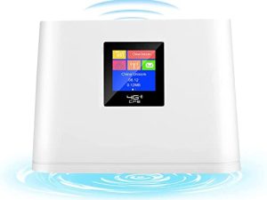 4G LTE Router with SIM Card Slot LCD Display RJ45