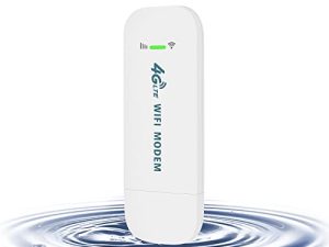 VSVABEFV 4G Portable sim Hotspot Unlocked Mobile WiFi Hotspot 150Mbps WiFi Dongle Pocket LTE WiFi Router Hotspot Device Wireless Network for Home Office (EU)