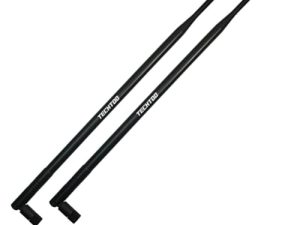 TECHTOO 9dBi WiFi Antenna with SMA Male (SMA-Plug) Connector Compatible W/Foscam Anran Haloview IP Camera & Other Wireless Security Camera Antenna - 2.4Ghz Wireless Networking Device (SMA-Plug 2Pack)