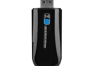 USB Wireless 2.4G & 5.8G Dual Band Adapter Compatible with Bluetooth 4.0 and WiFi