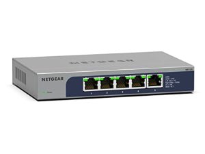 NETGEAR 5-Port Multi-Gigabit Ethernet Unmanaged Network Switch (MS105) - with 5 x 1G/2.5G