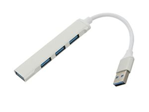 Mobestech 1pc High- Alloy Splitter Multi-Function Laptop Transfer Silver Port Useful USB Portable Aluminium Computer Data Multiport Extension C Dongle Type Office Expansion Hub Adapter