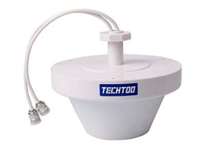 TECHTOO Hi-Gain 3G 4G LTE Indoor 6dBi Omnidirectional Wide Band MIMO Antenna 698-2690MHz Ceiling Antenna Mounting kit for Cellphone Signal Amplifier/MiFi Jetpack/Mobile Hotspot Device