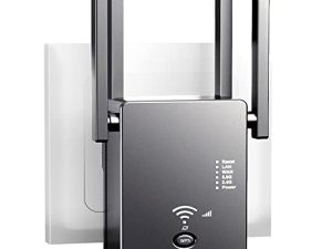 2023 Upgraded WiFi Extender Signal Booster for Home - up to 9999 sq.ft Coverage - Long Range Wireless Internet Repeater and Signal Amplifier with Ethernet Port - 1 Tap Setup