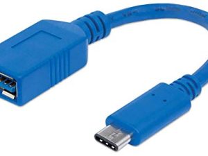 Manhattan USB 3.1 Gen1 Cable Blue 6in