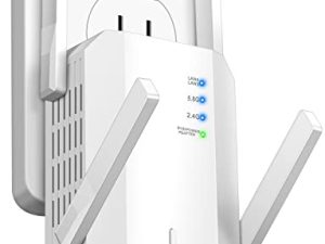 flvowin 2022 All-New WiFi Extender Internet Signal Booster up to 6000 sq.ft