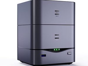OUVISLITE 4 Bay NAS Personal Cloud Storage Device with Intel N4500 Processor 4GB DDR4 256GB SSD Included