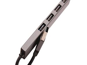 satson USB Hub 4-in-1 Portable Aluminum Alloy USB Type a to 4 USB 2.0 Port Hub Adapter Support All USB Devices