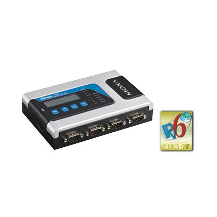 MOXA NPort 6450-T 4 Port RS-232/422/485 Secure Terminal Device Server MOXA NPort 6450-T 4 Port RS-232/422/485 Secure Terminal Device Server