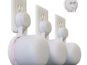 Nest WiFi Point Genie: The Simplest Lowest Profile Outlet Holder Mount for Google Nest WiFi Point | Reinforced Support | Great Sound | Open Access | No Messy Screws! (3-Pack)
