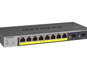 NETGEAR 8-Port PoE Gigabit Ethernet Smart Switch (GS110TP) - Managed with 8 x PoE+ @ 55W