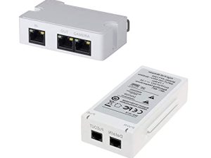 LINOVISION Mini Passive 2 Port POE Extender 60W POE Midspan Kit IEEE 802.3at POE Repeater POE Splitter Power Over Ethernet 330ft Over Cat5/6 Cable Powering 2 POE Devices Like IP Cameras Over One Cat5/