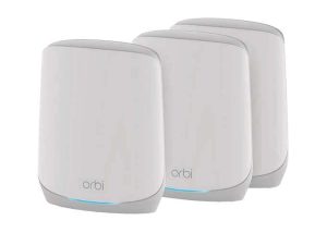 NETGEAR Orbi Whole Home WiFi 6 Mesh System (RBK763S) - Router with 2 Satellite Extenders - Coverage Up to 7