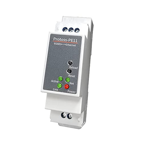 Serial Din Rail Port Server Modbus RS485 to Ethernet Device PE11 Converter Bidirectional Transparent Transmission RS485 RJ45 AC Power Supply Serial Din Rail Port Server Modbus RS485 to Ethernet Device PE11 Converter Bidirectional Transparent Transmission RS485 RJ45 AC Power Supply