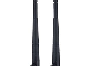 BOOBRIE 2-Pack Dual Band WiFi Antenna 2.4GHz 5GHz 5.8GHz 8dBi RP-SMA Male Connector Omni Directional WiFi Bluetooth Antenna for WiFi Router Network Devices Security IP Camera
