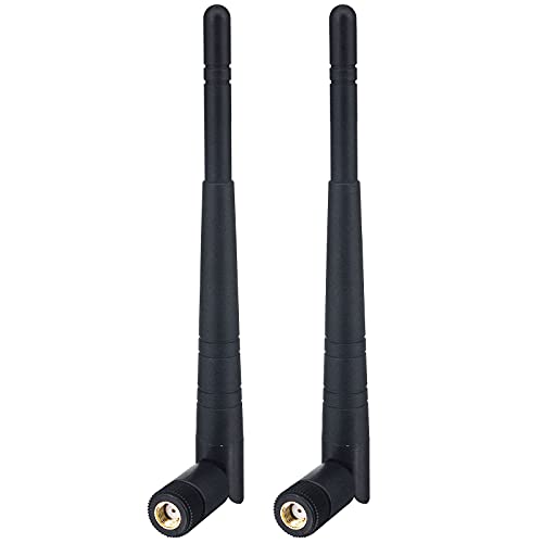BOOBRIE 2-Pack Dual Band WiFi Antenna 2.4GHz 5GHz 5.8GHz 8dBi RP-SMA Male Connector Omni Directional WiFi Bluetooth Antenna for WiFi Router Network Devices Security IP Camera BOOBRIE 2-Pack Dual Band WiFi Antenna 2.4GHz 5GHz 5.8GHz 8dBi RP-SMA Male Connector Omni Directional WiFi Bluetooth Antenna for WiFi Router Network Devices Security IP Camera