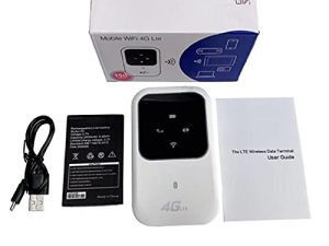 Kingjinglo LTE WiFi Modem 4G Wireless Router Mobile Broadband Portable Wi-Fi Car Sharing Device Sim Card Slot Hotspot Modem Router with Sim Card Slot Router Unlocked
