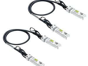 #10Gtek# [2-Pack] 10G SFP+ DAC Cable - 10GBASE-CU Passive Direct Attach Copper Twinax SFP Cable for Cisco SFP-H10GB-CU0.25M