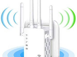 2023 WiFi Extender Signal Booster - for Home Covers Up to 9800 Sq.ft and 45 Devices
