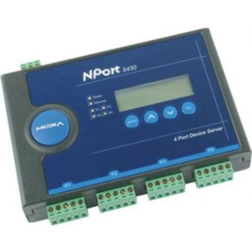 MOXA NPort 5430 4-Port Device Server Without Power Adapter MOXA NPort 5430 4-Port Device Server Without Power Adapter