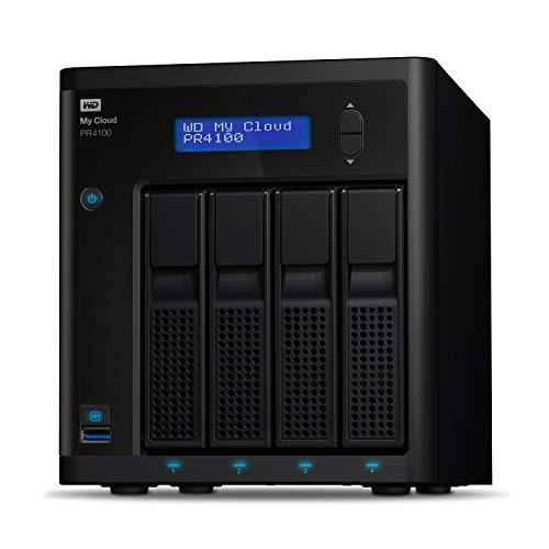 WD 56TB My Cloud Pro Series PR4100 Network Attached Storage - NAS - WDBNFA0560KBK-NESN WD 56TB My Cloud Pro Series PR4100 Network Attached Storage - NAS - WDBNFA0560KBK-NESN