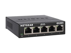 NETGEAR 5-Port Gigabit Ethernet Unmanaged Switch (GS305) - Home Network Hub