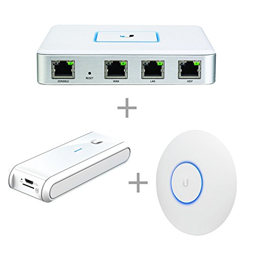 Ubiquiti USG Unifi Security Gateway (1 Item) Bundle with Ubiquiti UC-CK Unifi Cloud Key - Remote Control Device (1 Item) & Ubiquiti Networks UAP-AC-PRO-E Access Point Single Unit (1 Item) Ubiquiti USG Unifi Security Gateway (1 Item) Bundle with Ubiquiti UC-CK Unifi Cloud Key - Remote Control Device (1 Item) & Ubiquiti Networks UAP-AC-PRO-E Access Point Single Unit (1 Item)