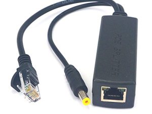 Active 12V PoE Splitter Power Over Ethernet Adapter Injector IEEE 802.3af Compliant Power Over Ethernet for PoE Switches IP Camera IP Phone POE Devices