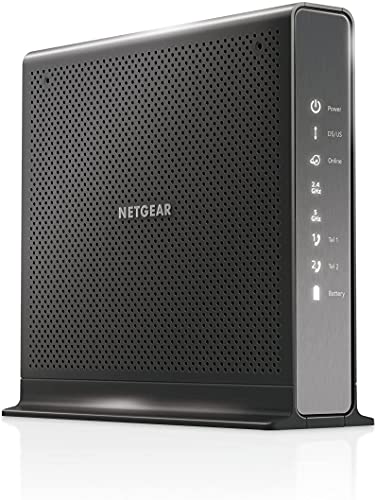 NETGEAR Nighthawk Cable Modem WiFi Router Combo with Voice C7100V - Supports Xfinity Cable & Voice Plans Up to 600Mbps NETGEAR Nighthawk Cable Modem WiFi Router Combo with Voice C7100V - Supports Xfinity Cable & Voice Plans Up to 600Mbps