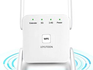 WiFi Repeater - 1200Mbps WiFi Range Extender Wireless Signal Repeater Booster