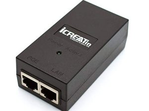iCreatin Gigabit PoE Injector Adapter 48V 24W Power Over Ethernet for 802.3af Devices