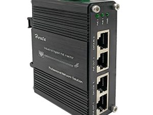 2 Ports Hardened Industrial Gigabit PoE+ Injector 12~48VDC Power Input Support IEEE802.3af/at PoE Device Support 10/100/1000Base-T and Compliant with IEEE 802.3ab