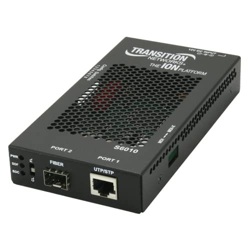 Transition Networks S6010-1014-NA S6010 Series T1/E1 to Fiber Network Interface Device - Short-haul modem - SC single-mode / RJ-48 - up to 12.4 miles - T-1/E-1 - 1310 nm Transition Networks S6010-1014-NA S6010 Series T1/E1 to Fiber Network Interface Device - Short-haul modem - SC single-mode / RJ-48 - up to 12.4 miles - T-1/E-1 - 1310 nm