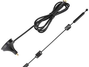 2.4/5GHZ WiFi Antenna SMA 12dBi High Gain Dual Band Omnidirectional Router Antenna with Magnetic Suction Base for Most Router WiFi Devices (5 Meters)