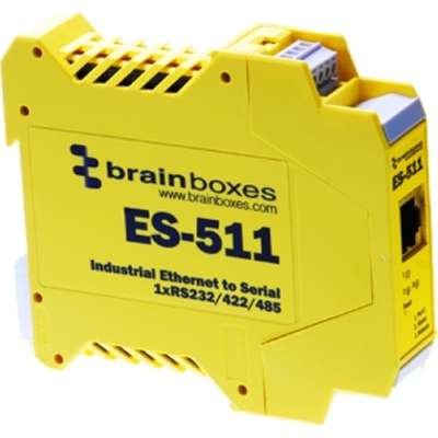 BRAINBOXES ES-511 ES-511 1PORT Device SVR RS232/422/485 ENET Industrial Class BRAINBOXES ES-511 ES-511 1PORT Device SVR RS232/422/485 ENET Industrial Class