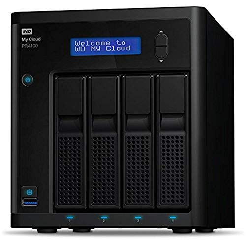 WD 40TB My Cloud Pro Series PR4100 Network Attached Storage - NAS - WDBNFA0400KBK-NESN WD 40TB My Cloud Pro Series PR4100 Network Attached Storage - NAS - WDBNFA0400KBK-NESN