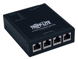 TRIPP LITE 4-Port IP Serial Console / Terminal Server TAA GSA (B095-004-1E) device & server