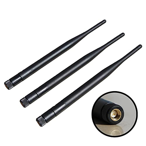 Universal 2.4ghz Band 7DBI high gain Antenna Accessories SMA Interface for WiFi Wireless Network Router Surveillance Cameras and Other Wireless Devices (1 Pack of 3pcs) Universal 2.4ghz Band 7DBI high gain Antenna Accessories SMA Interface for WiFi Wireless Network Router Surveillance Cameras and Other Wireless Devices (1 Pack of 3pcs)