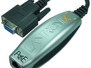 Lantronix Compact 1-Port Secure Serial (RS232/ RS422/ RS485) to IP Ethernet Device Server; Up to 256-bit AES encryption; Power Over Ethernet (PoE) 802.3AF
